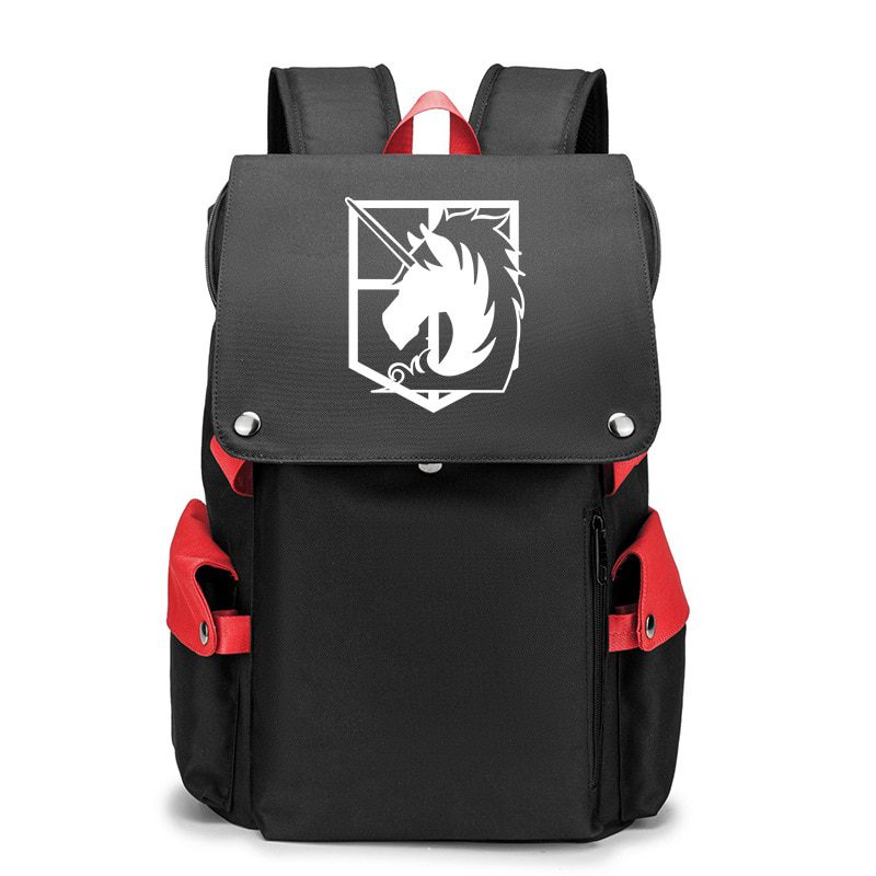 Anime Backpack Attack On Titan Cartoon Laptop Bags Bookbags Daily Bagpack Large Capacity Travel Rucksack