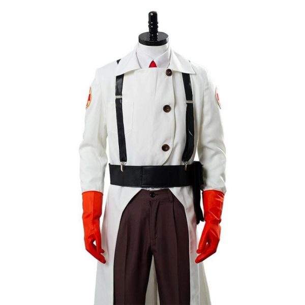 Team Fortress 2 Cosplay Costume Medic Uniform Adult Outfit