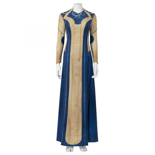 Fancy Halloween Ajak Stage Performance Uniform Eternal Superhero Cosplay Costume With Headgear