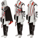 Assasin’s Creed 2 Cosplay Costume Ezio Auditore Assasin Cosplay Outfit for Men Women Kids Custom Made Size