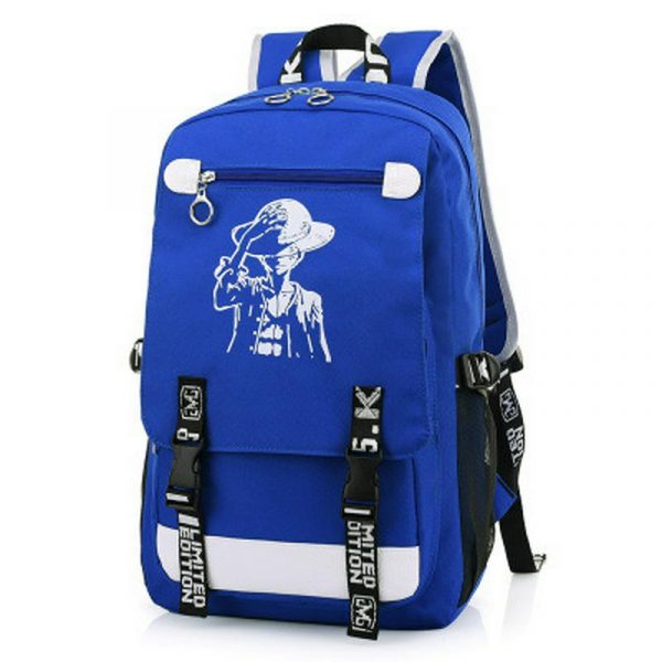 Luffy One Piece Anime Backpacks High Quality Unisex Cartoon Bags Teenagers Mochila Laptop Backpacks