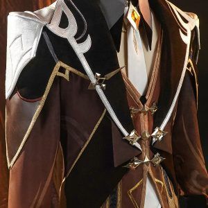 Quality Anime Genshin Impact Zhongli Game Suit Uniform Costume