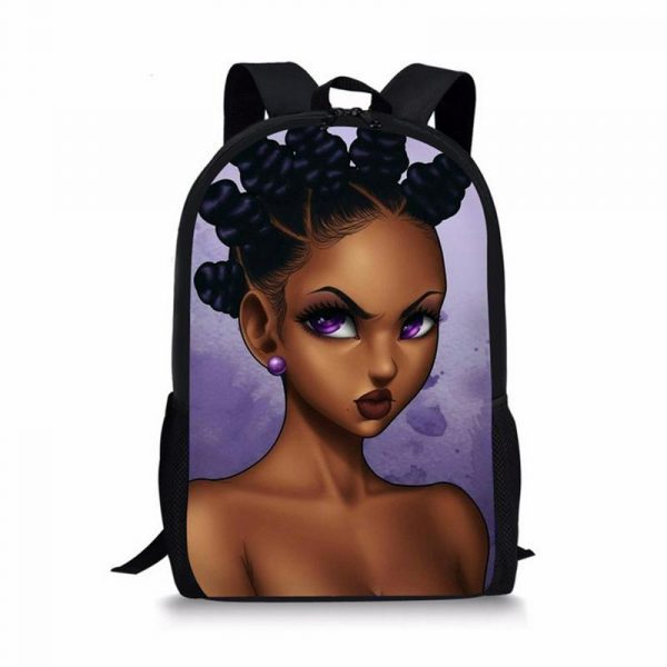 Nopersonality Black Afro Girl Magic Book Bags African School Bag Set For Kids