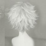 Hunter x Hunter Killua Zoldyck Wig Short Men Silver Shaggy Cosplay Wig
