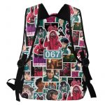 Noisydesigns Squid Game Women Large Capacity Schoolbag