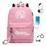 BPZMD Anime Danganronpa Backpack USB Port Monokuma School Bag