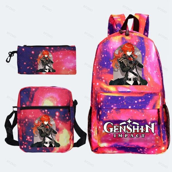 Game Genshin Impact Backpack For Girls Boys Travel Rucksack Itadori Megumi Backpack