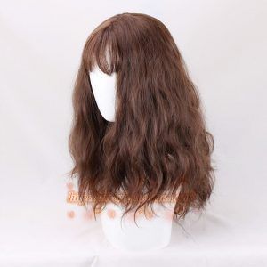 Hermione Jean Granger Cosplay Wig Brown Curly Heat Resistant Synthetic Hair Wigs
