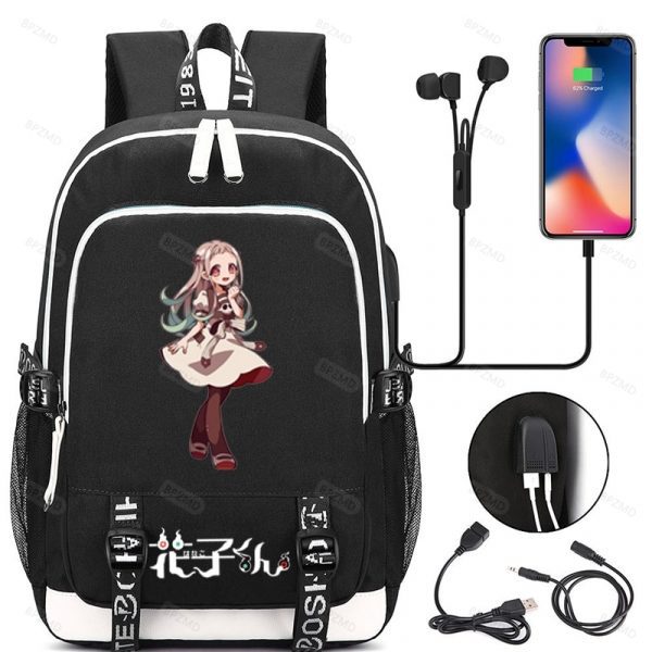 Anime Toilet-Bound Hanako Kun Pattern Backpack Bookbag High Capacity Travel Bag