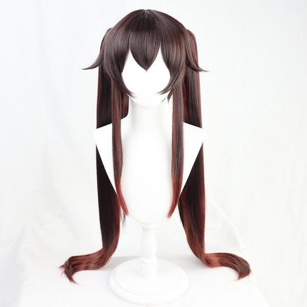 Game Genshin Impact Hutao Cosplay Wig Hu Tao Hair Wigs With Wig Cap