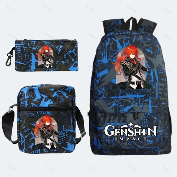 Game Genshin Impact Backpack For Girls Boys Travel Rucksack Itadori Megumi Backpack