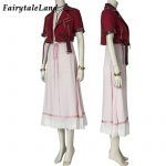 Adult Aerith Gainsborough Costume Cosplay Final Fantasy Remake Women Dress