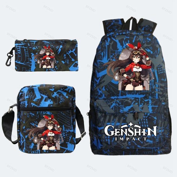 Game Genshin Impact Backpack For Girls Boys Travel Rucksack Itadori Megumi Backpack