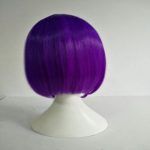 Anime Raven 35cm Bob Purple Short Perucas Cosplay Wigs
