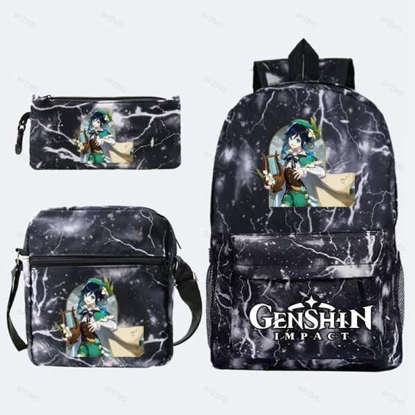 Game Genshin Impact Backpack For Girls Boys Travel Rucksack Itadori Megumi Backpack