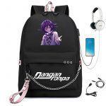BPZMD Anime Danganronpa Backpack USB Port Monokuma School Bag