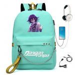 BPZMD Anime Danganronpa Backpack USB Port Monokuma School Bag