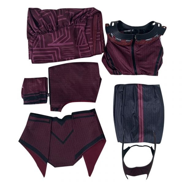 Wanda Vision Scarlet Witch Cosplay Costume Outfits