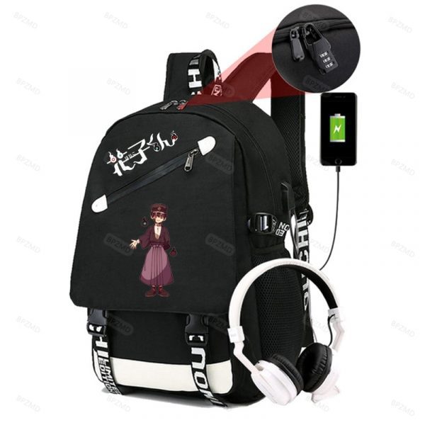 Anime Toilet-Bound Hanako Kun Pattern Backpack Bookbag High Capacity Travel Bag