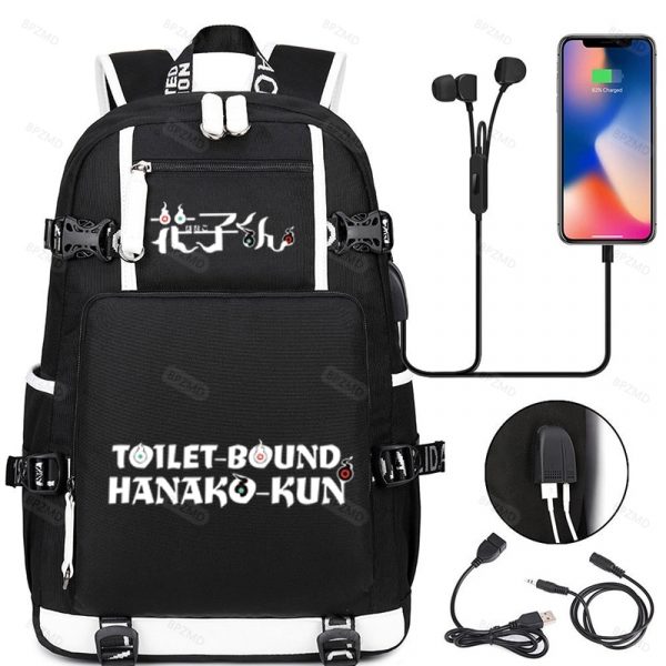 Anime Toilet-Bound Hanako Kun Pattern Backpack Bookbag High Capacity Travel Bag