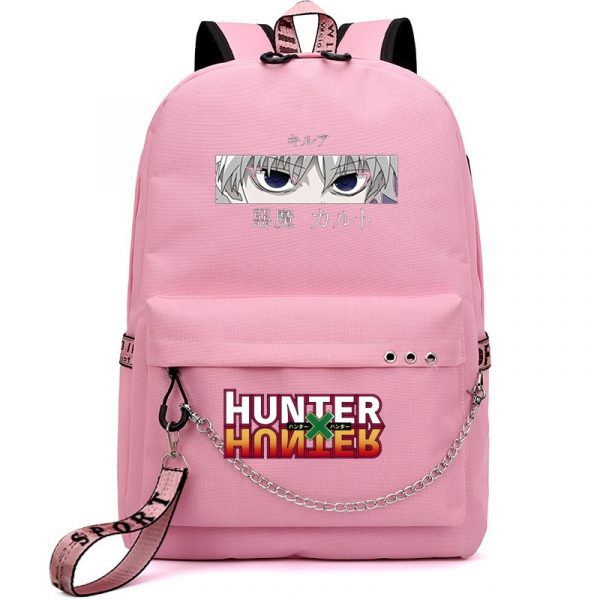 Hunter X Hunter Girl School Backpack Killua Eyes Killua HxH Anime School Bags Japan Harajuku Bookbag for Girls