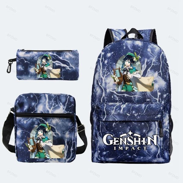 Game Genshin Impact Backpack For Girls Boys Travel Rucksack Itadori Megumi Backpack