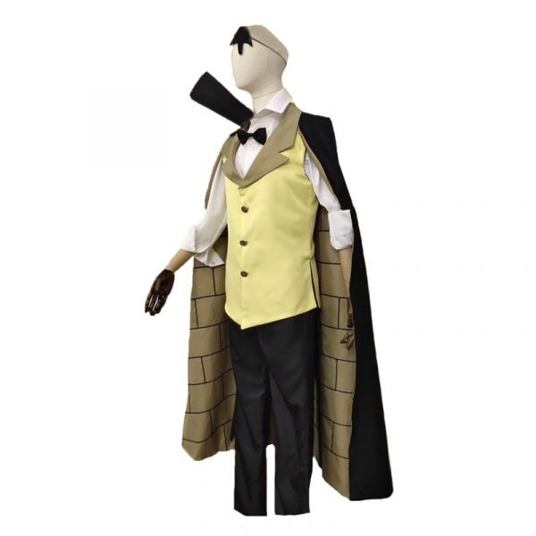 Bill Cipher Cosplay Costume Bill And Will Cosplay Costume Full Set With Hat And Cloak