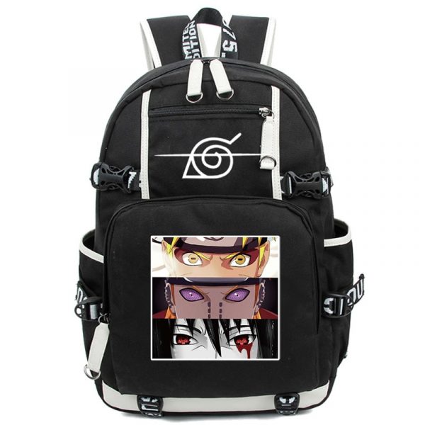 Anime Cosplay Backpack Akatsuki Sharingan Student School Shoulder Bag