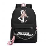 BPZMD Anime Danganronpa Backpack USB Port Monokuma School Bag