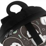 Noisydesigns Fashion Backpack Space Dog Print Student Schoolbag Women Black Book Bag