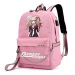 BPZMD Anime Danganronpa Backpack USB Port Monokuma School Bag