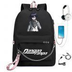 BPZMD Anime Danganronpa Backpack USB Port Monokuma School Bag