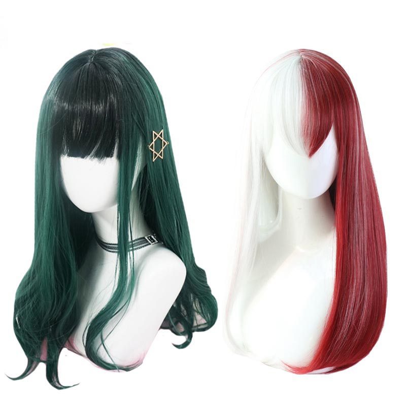 Boku No My Hero Academia Shoto Todoroki Izuku Midoriya Cosplay Women Wigs