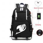 Luminous Backpack USB Charging Large Capacity Bagpack Unisex School Bags