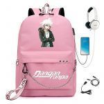 BPZMD Anime Danganronpa Backpack USB Port Monokuma School Bag