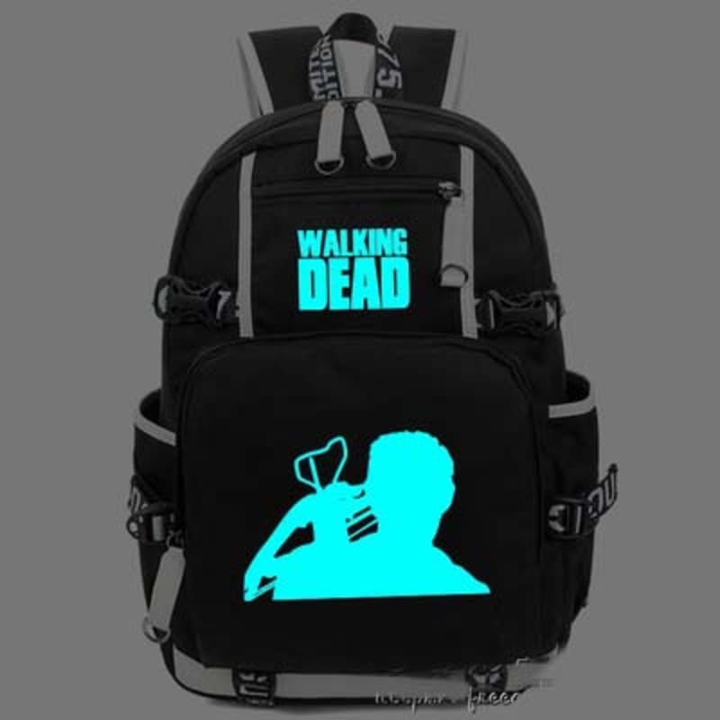 Hot The Walking Dead Backpack Cosplay Fashion Daryl Luminous Canvas Bag