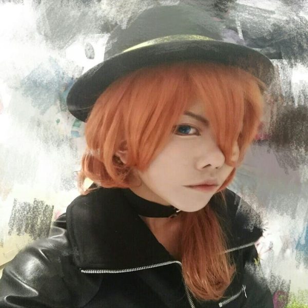 Anime Bungo Stray Dogs Chuya Nakahara Cosplay Wig