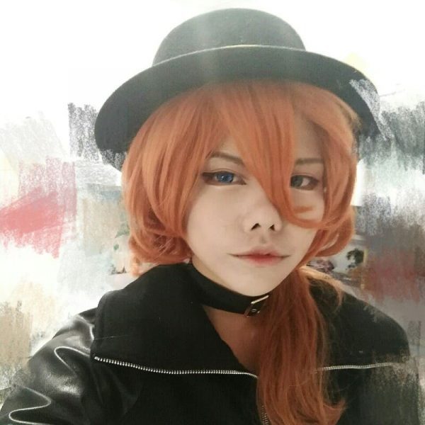 Anime Bungo Stray Dogs Chuya Nakahara Cosplay Wig