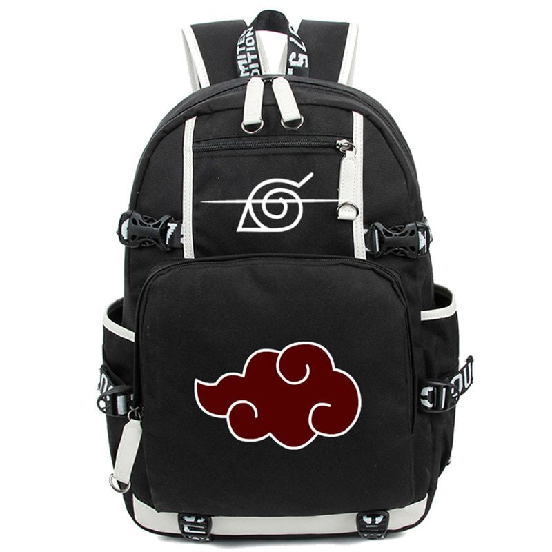 Anime Cosplay Backpack Akatsuki Sharingan Student School Shoulder Bag