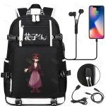 Anime Toilet-Bound Hanako Kun Pattern Backpack Bookbag High Capacity Travel Bag