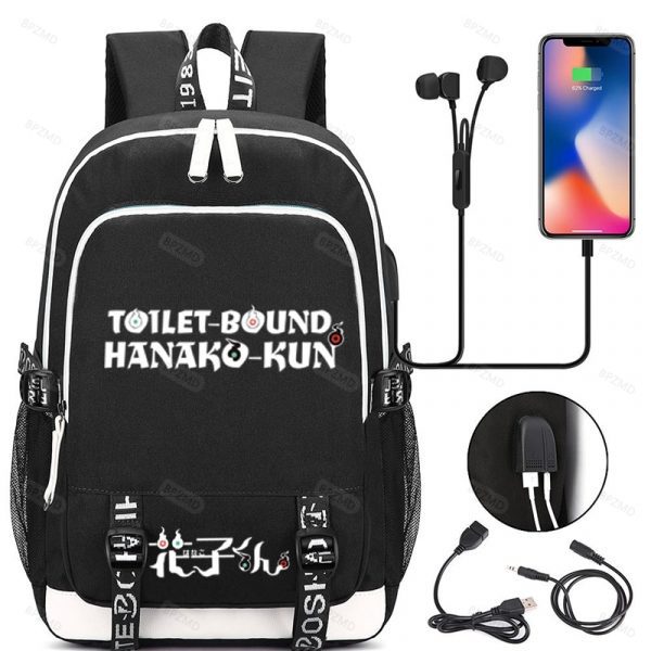 Anime Toilet-Bound Hanako Kun Pattern Backpack Bookbag High Capacity Travel Bag