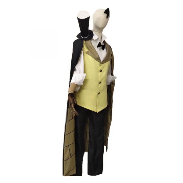 Bill Cipher Cosplay Costume Bill And Will Cosplay Costume Full Set With Hat And Cloak