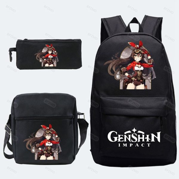 Game Genshin Impact Backpack For Girls Boys Travel Rucksack Itadori Megumi Backpack