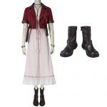 Adult Aerith Gainsborough Costume Cosplay Final Fantasy Remake Women Dress