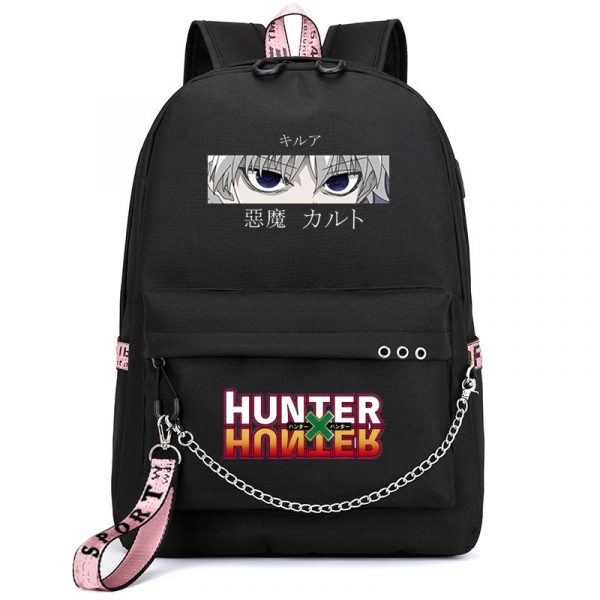 Hunter X Hunter Girl School Backpack Killua Eyes Killua HxH Anime School Bags Japan Harajuku Bookbag for Girls