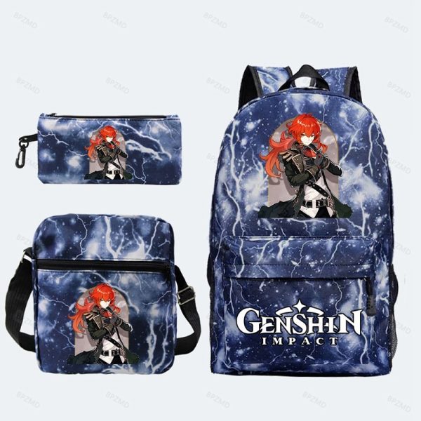 Game Genshin Impact Backpack For Girls Boys Travel Rucksack Itadori Megumi Backpack