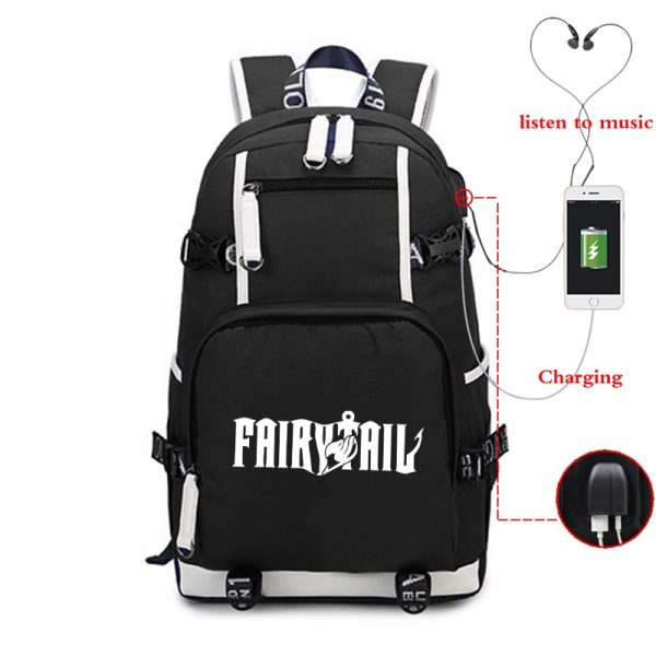 Luminous Backpack USB Charging Large Capacity Bagpack Unisex School Bags