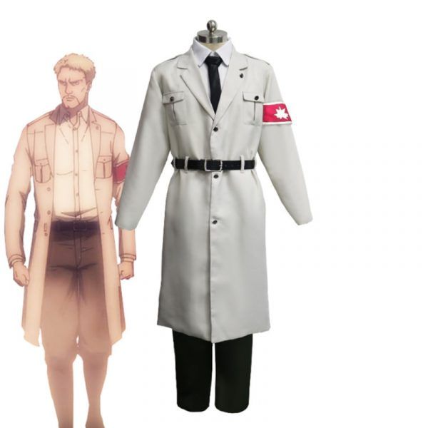 Anime Attack On Titan Season 4 Giants Cosplay Costume Marley Military Uniform Zeke Jaeger Coat Shirt Pants Set
