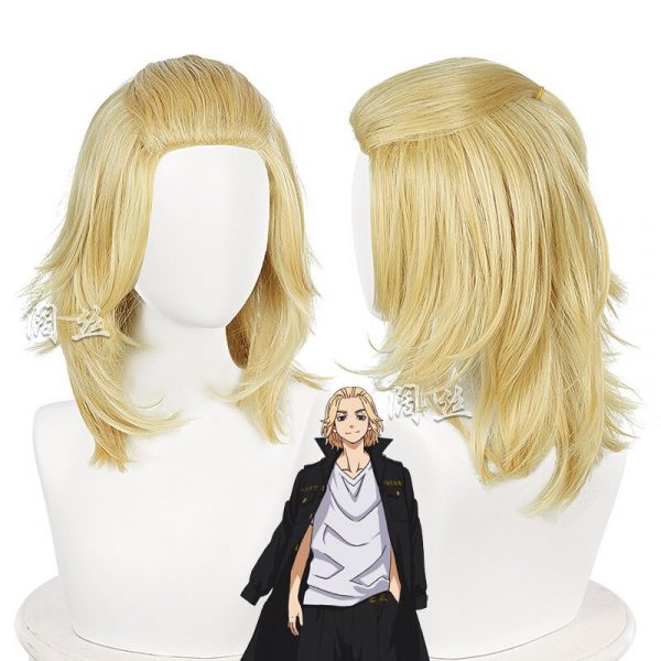 Tokyo Revengers Cosplay Ken Ryuguji Tokyo Manji Gang Black Uniform with Wig