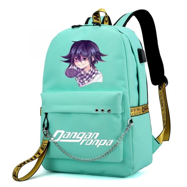 BPZMD Anime Danganronpa Backpack USB Port Monokuma School Bag